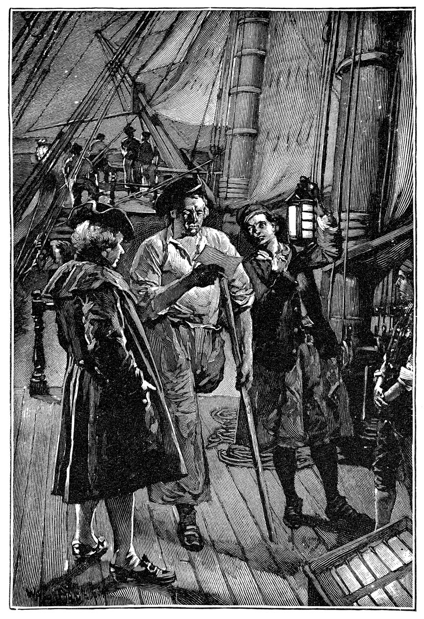 Ilustrace Waltera Pageta (1863-1935) k románu „Ostrov pokladů“ od Roberta Louise Stevensona (1850-1894) 1900 od Walter Paget