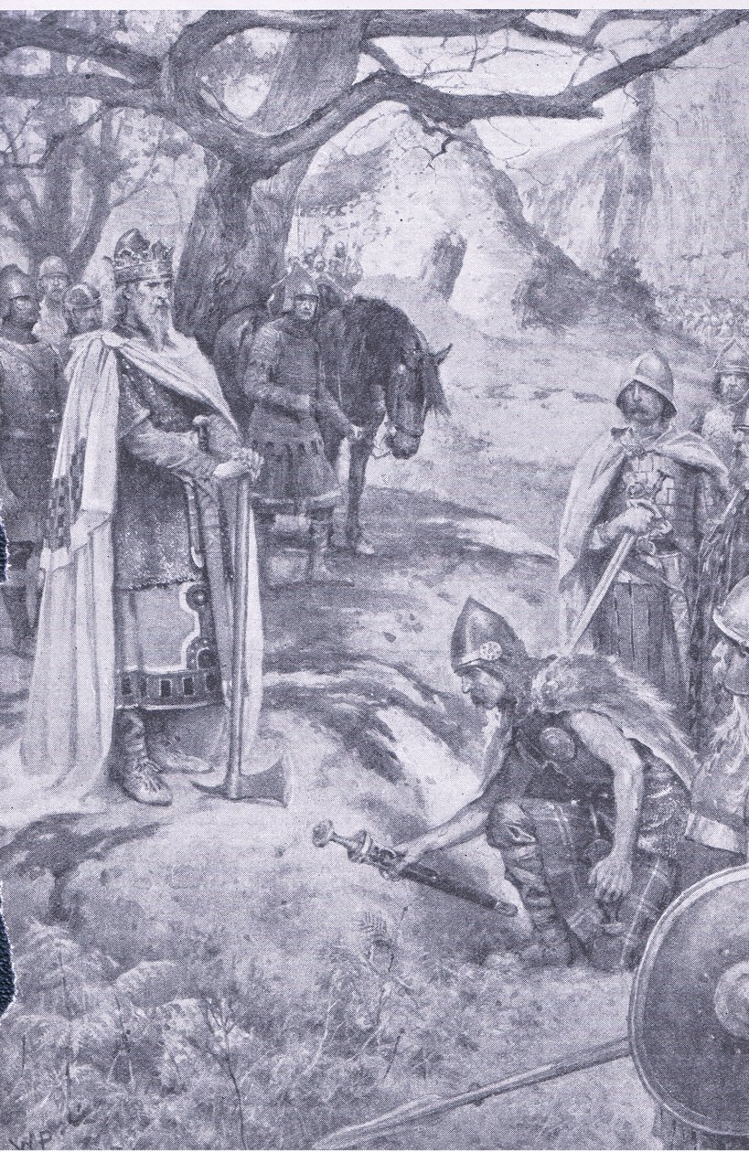 Na tomto poli se zrodil anglický národ, ilustrace z My Magazine od Walter Paget