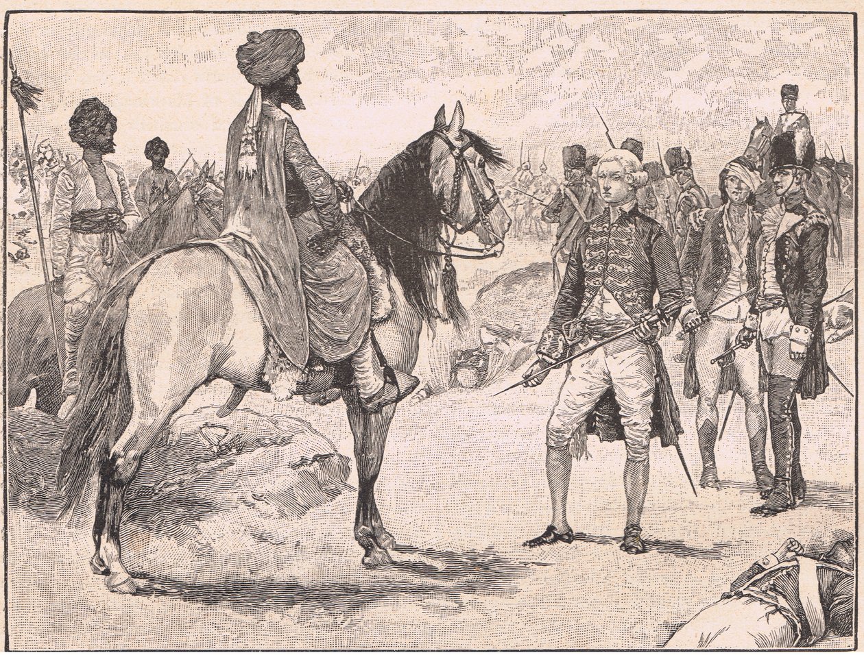Vzdání se Baillieho Hyderovi Alimu AD1780 od Walter Paget