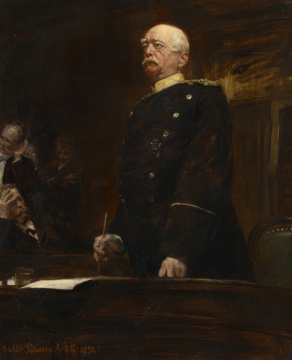 Portrét prince Bismarcka v Reichstagu od Walter Petersen