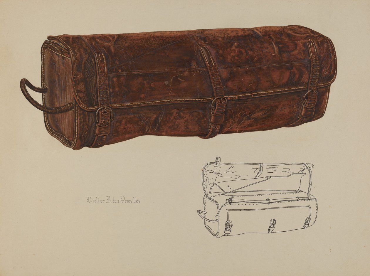 Kožená poštovní taška, c. 1938. od Walter Praefke