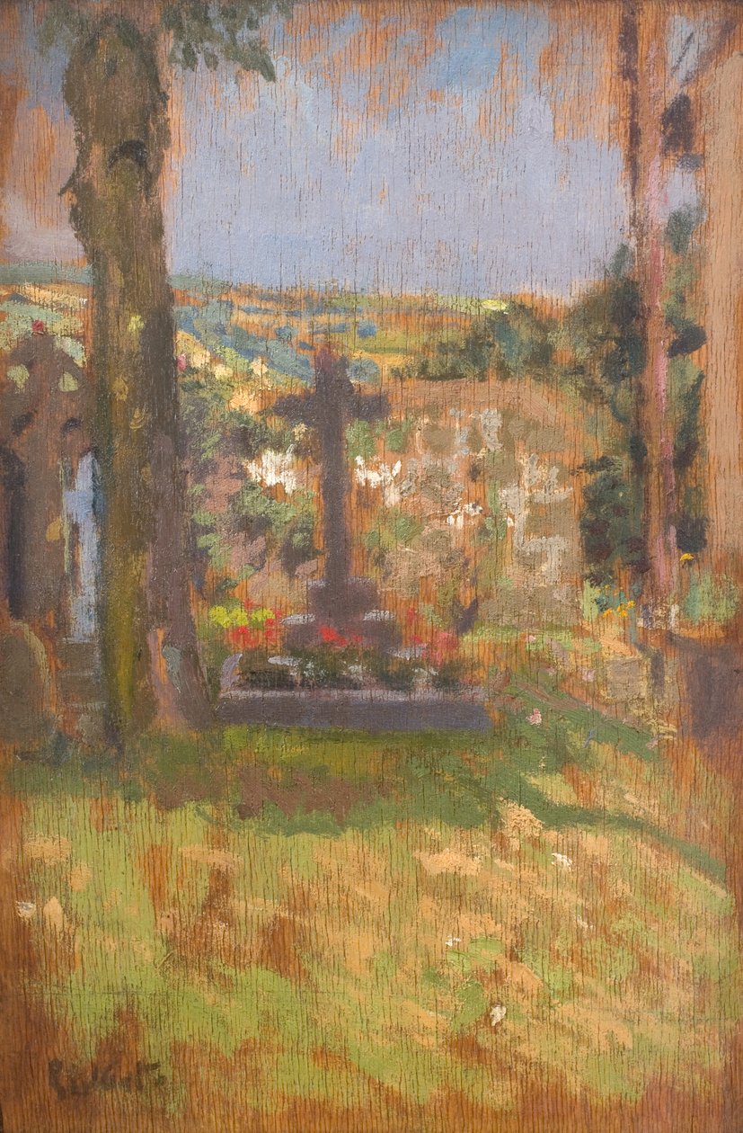 Hřbitov v Chagfordu od Walter Richard Sickert