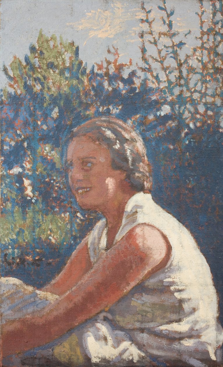 Diana Forbes-Robertson, asi 1933 (olej na plátně) od Walter Richard Sickert