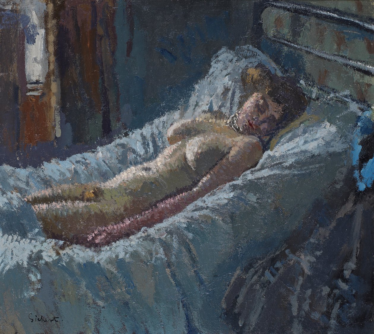 Mornington Crescent Nude, kolem roku 1907 od Walter Richard Sickert