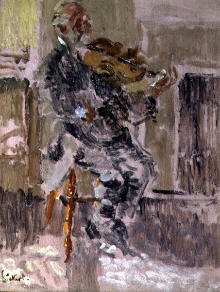 Starý Heffel z Rowton House, kolem roku 1916 (olej na panelu) od Walter Richard Sickert