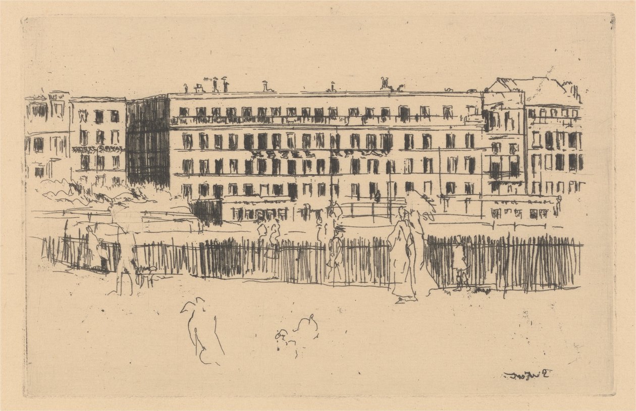 Starý hotel Royal Dieppe od Walter Richard Sickert