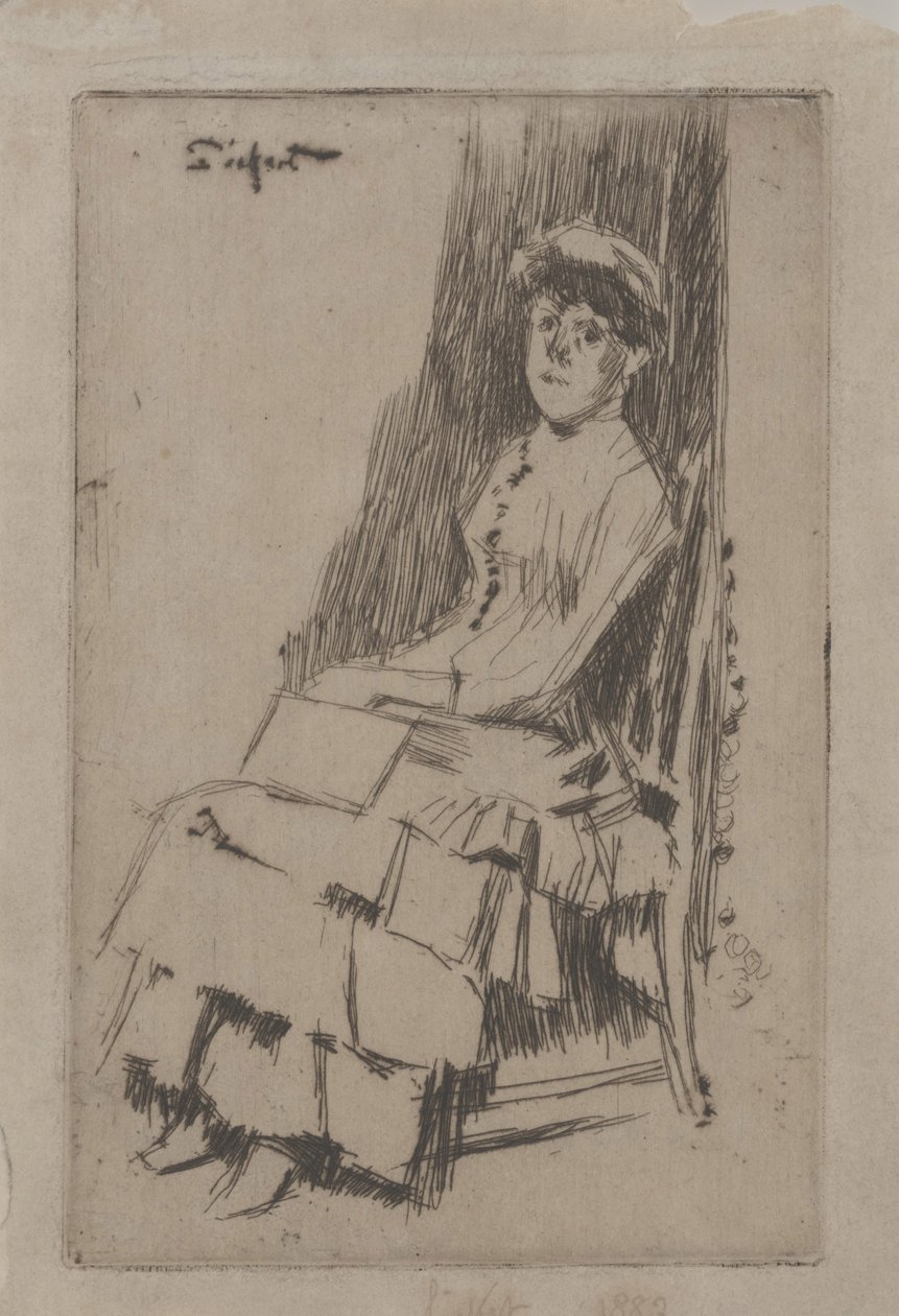 Portrét Agnes Oldfield, kolem roku 1887 (lept) od Walter Richard Sickert