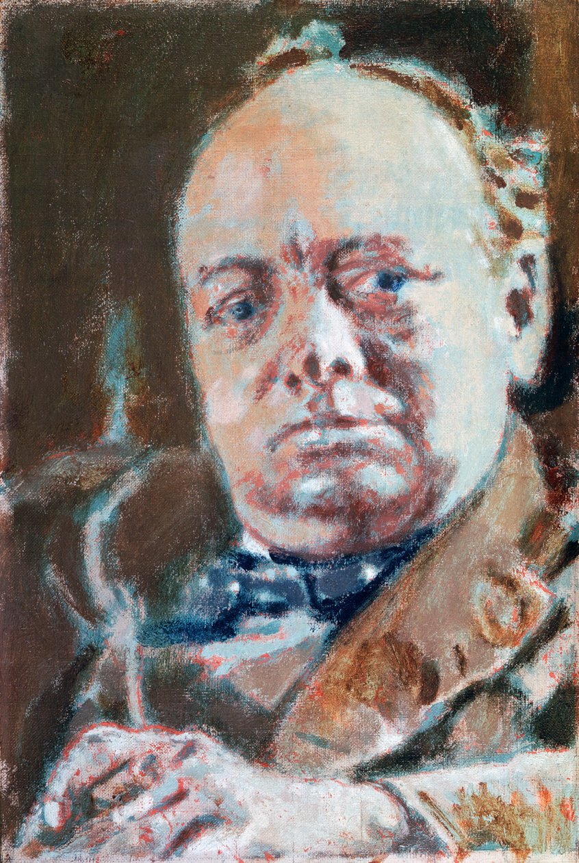 Portrét sira Winstona Leonarda Spencera Churchilla (Woodstock od Walter Richard Sickert