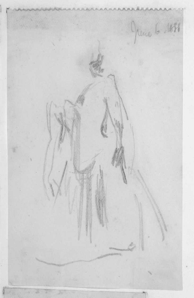 Náčrt ženské postavy od Walter Richard Sickert