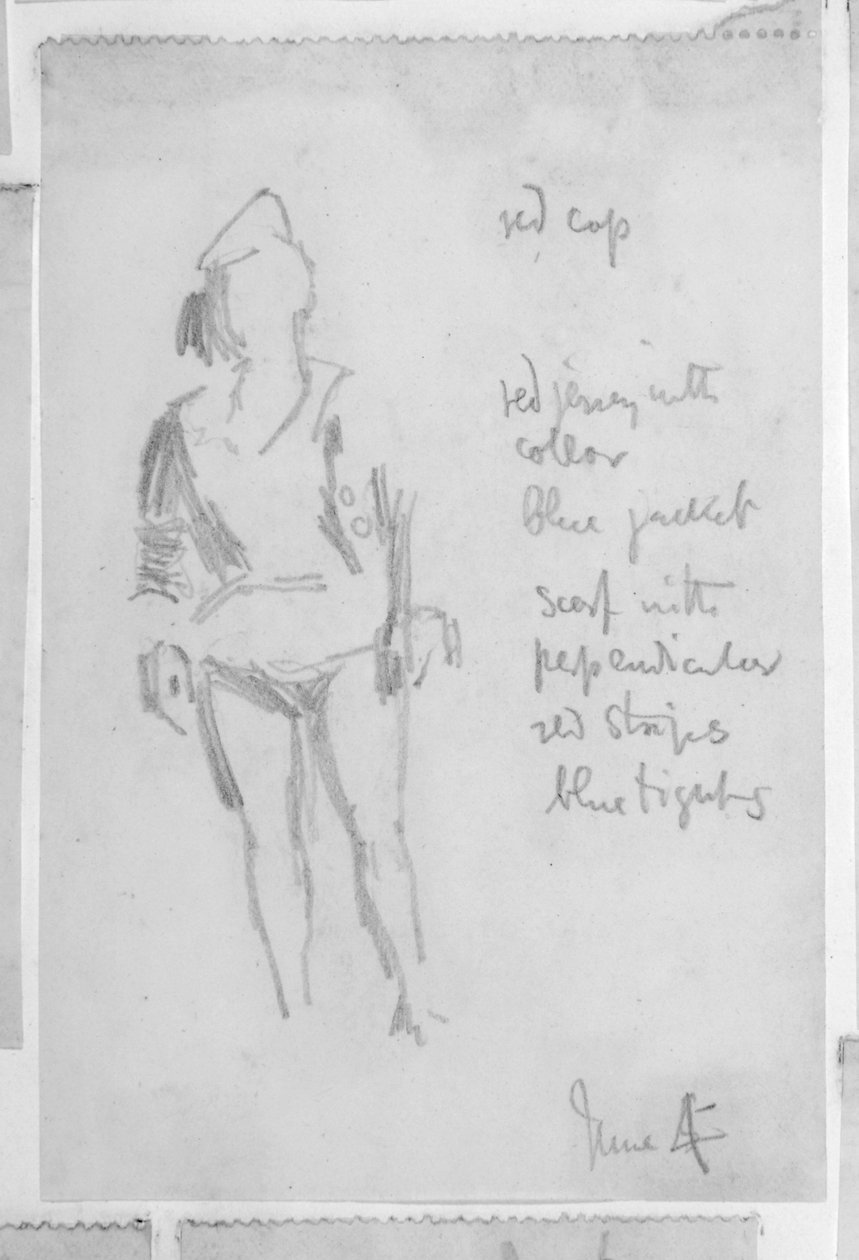 Náčrt ženské postavy od Walter Richard Sickert