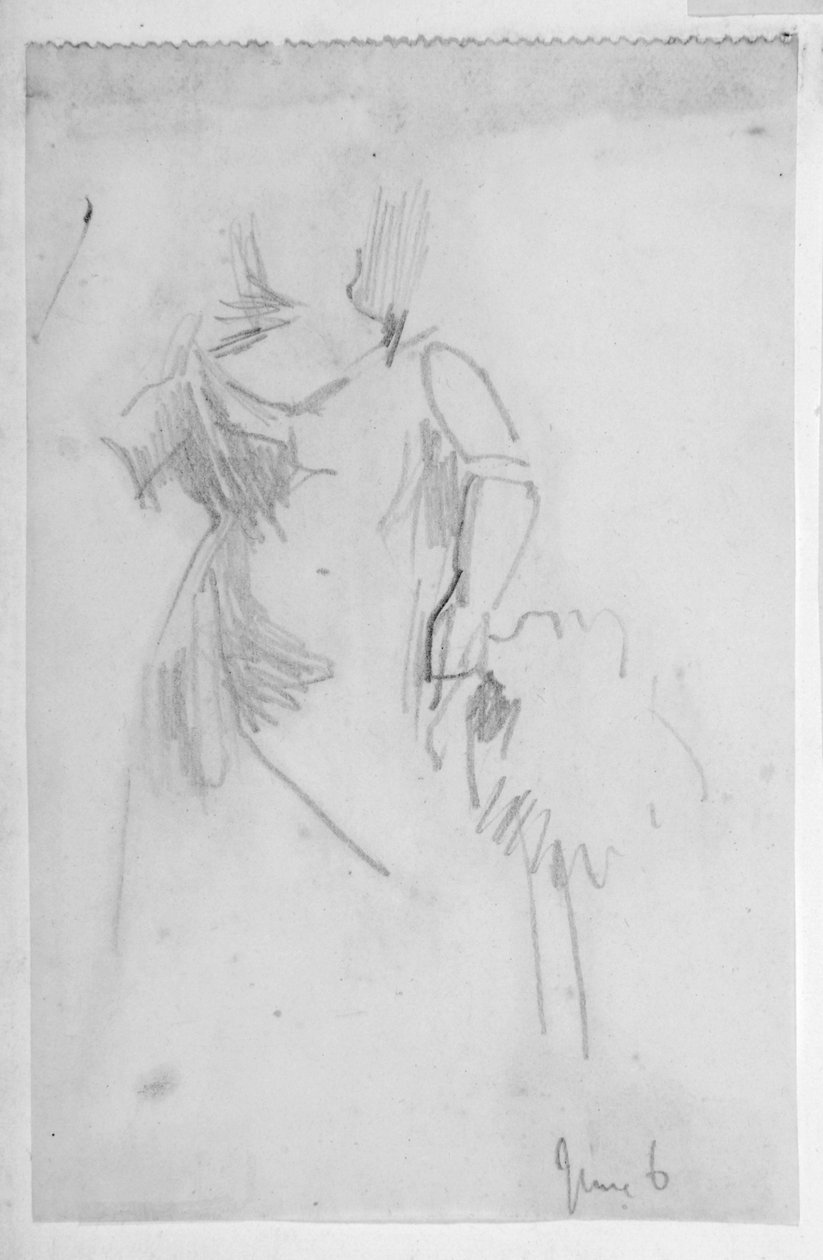Náčrt ženské postavy od Walter Richard Sickert
