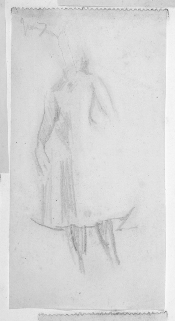 Náčrt ženské postavy od Walter Richard Sickert