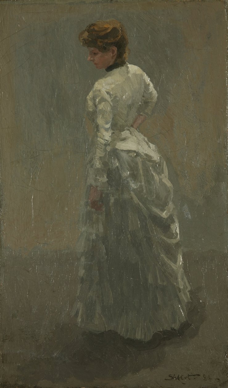 Šedé šaty od Walter Richard Sickert