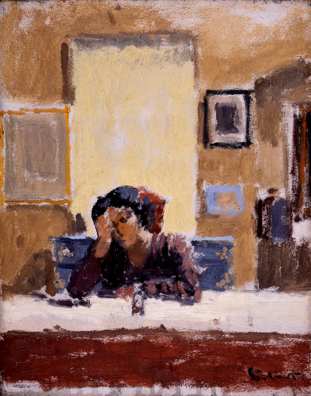 Zrcadlo (olej na plátně) od Walter Richard Sickert