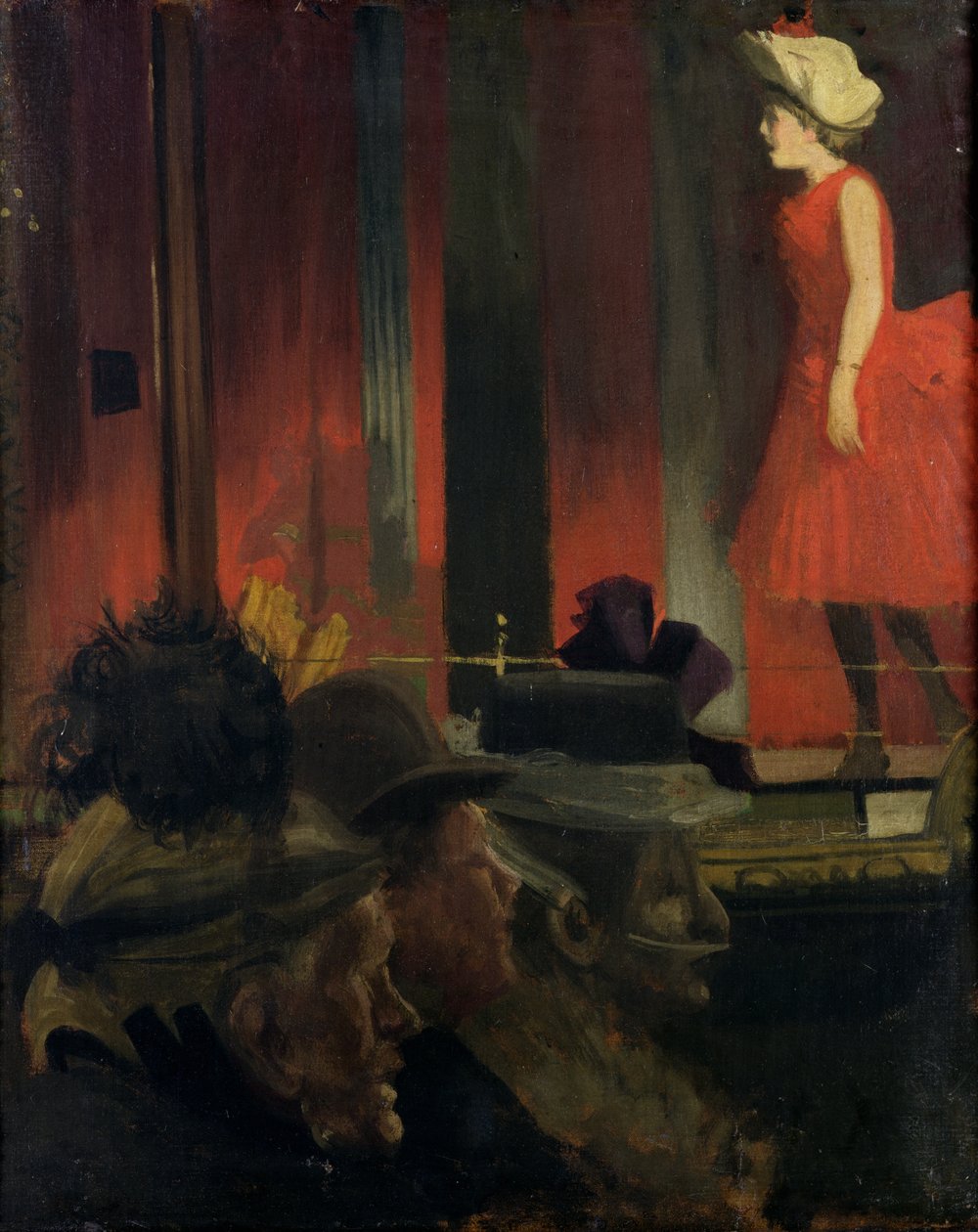 Hudební síň, 1889 od Walter Richard Sickert