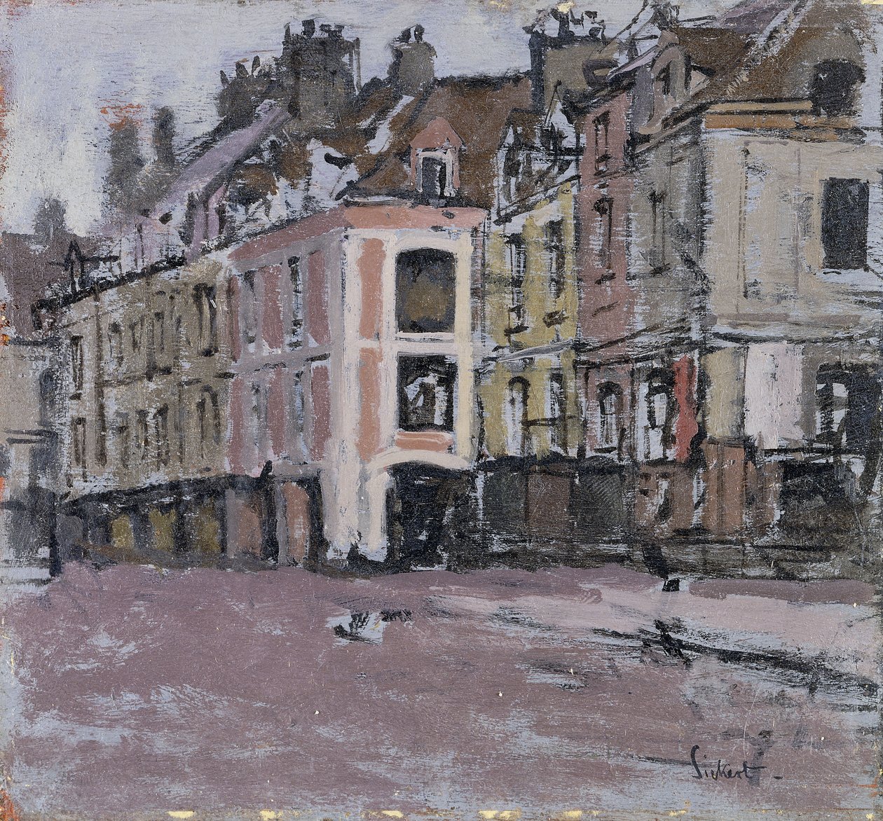 Staré arkády, Dieppe; The Old Arcades, Dieppe, c.1898-1900 od Walter Richard Sickert