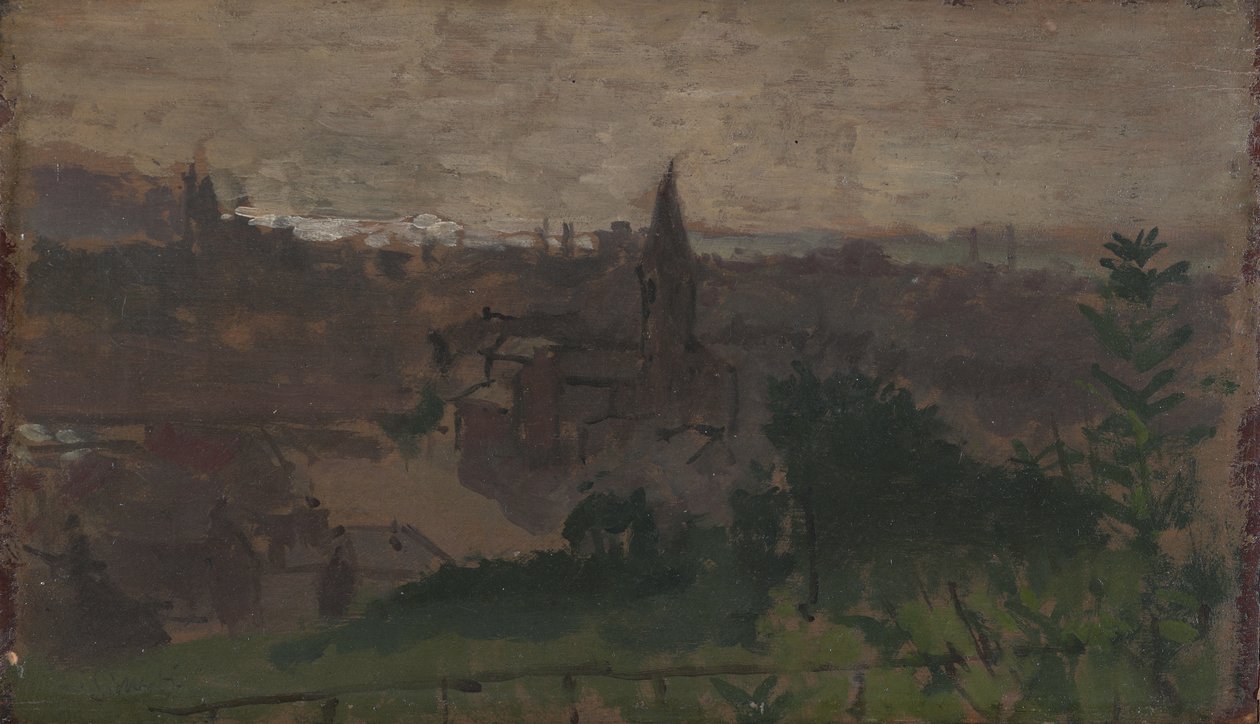 Pohled na Dieppe s Pollet Church, c.1890 od Walter Richard Sickert