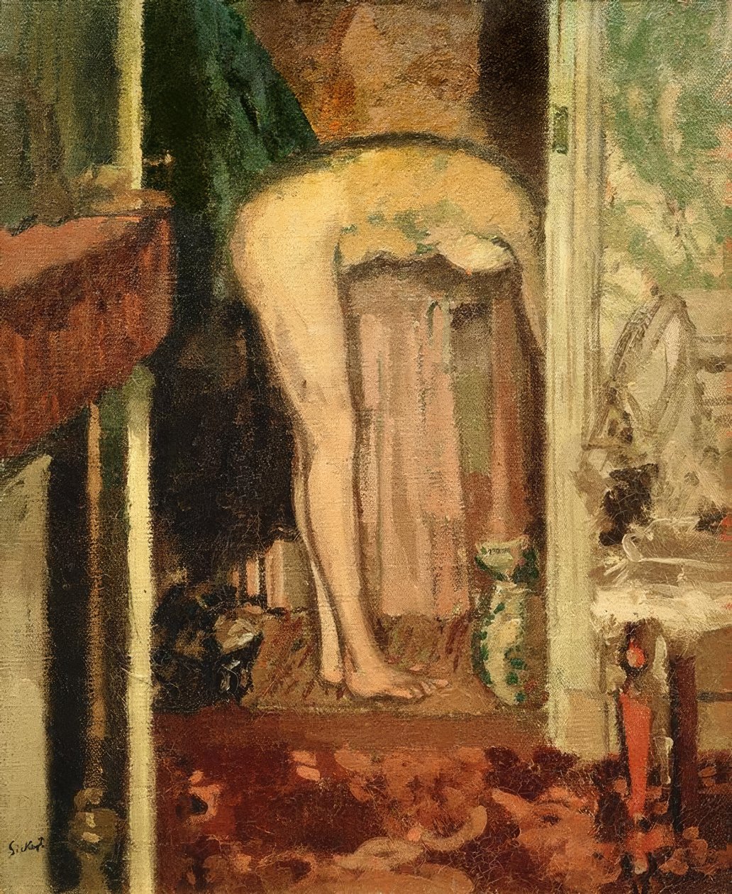 Žena, mytí vlasů od Walter Richard Sickert