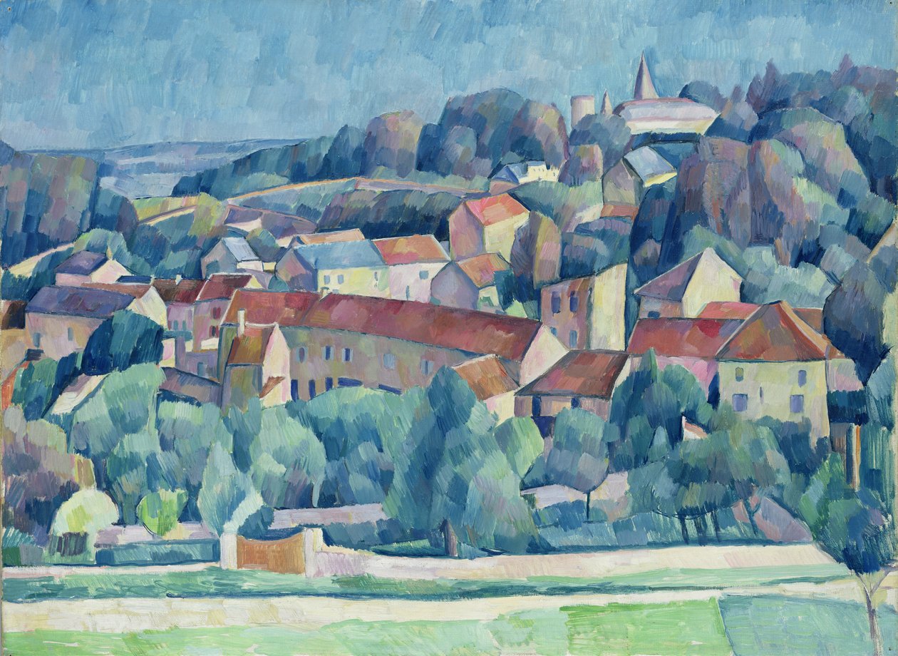 Vesnice a hrad Hardricourt od Walter Rosam