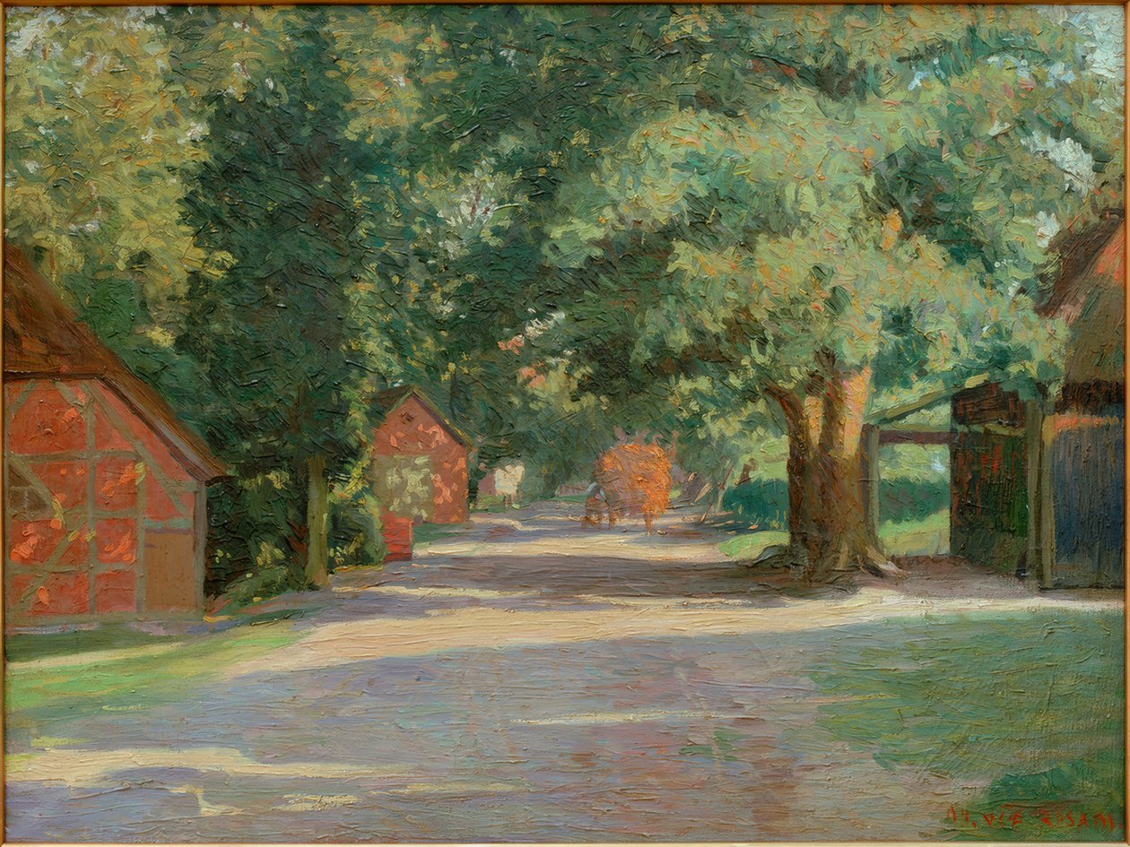Letní vesnická ulice od Walter Rosam