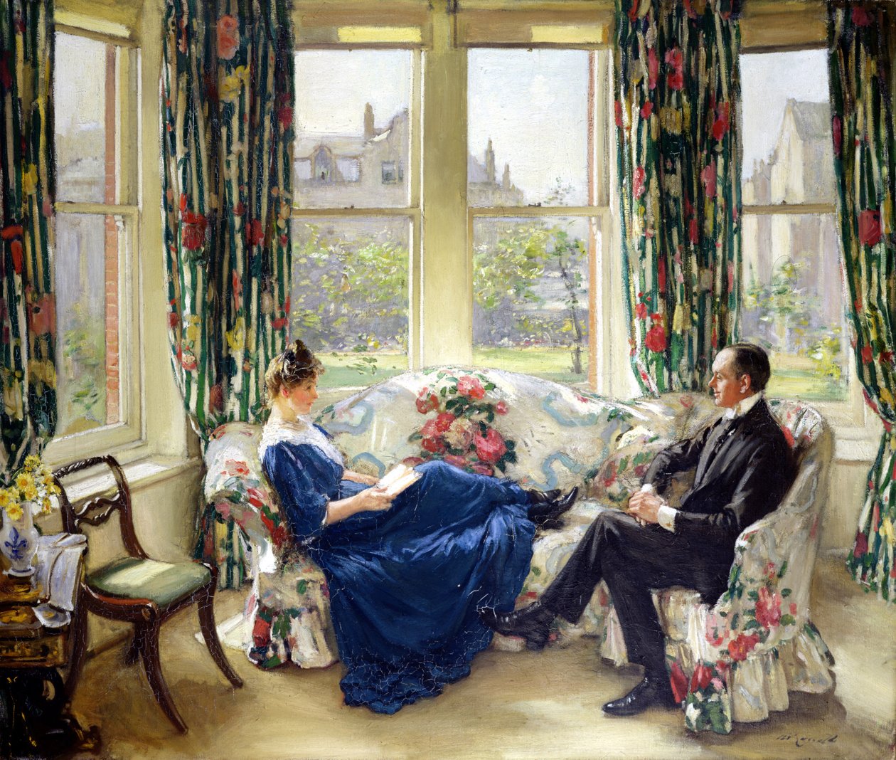 The Morning Room, cca 1907 (olej na plátně) od Walter Russell