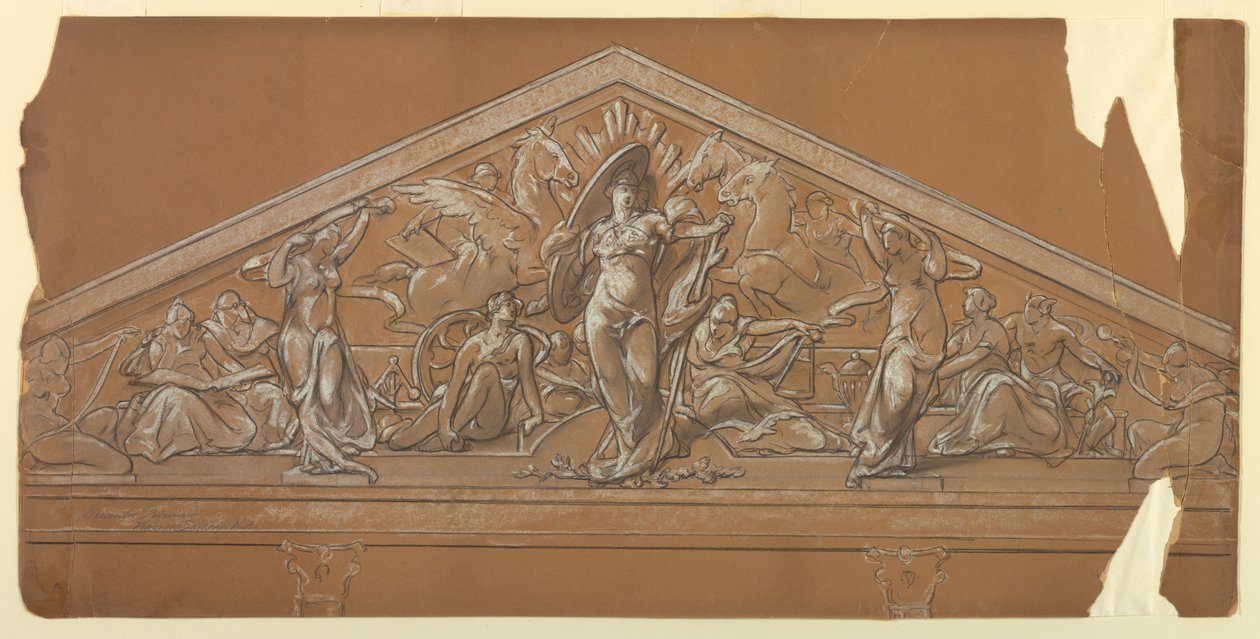 Průmysl a obchod (Design for Pediment) od Walter Shirlaw