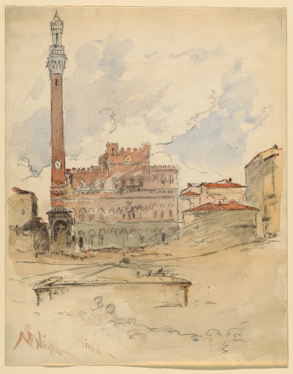 Palazzo Pubblico, Siena od Walter Shirlaw