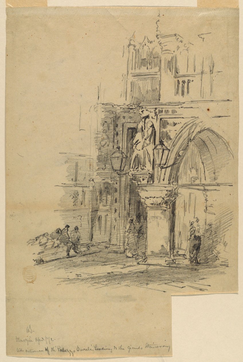 Porta della Carta, Palazzo Ducale, Benátky od Walter Shirlaw