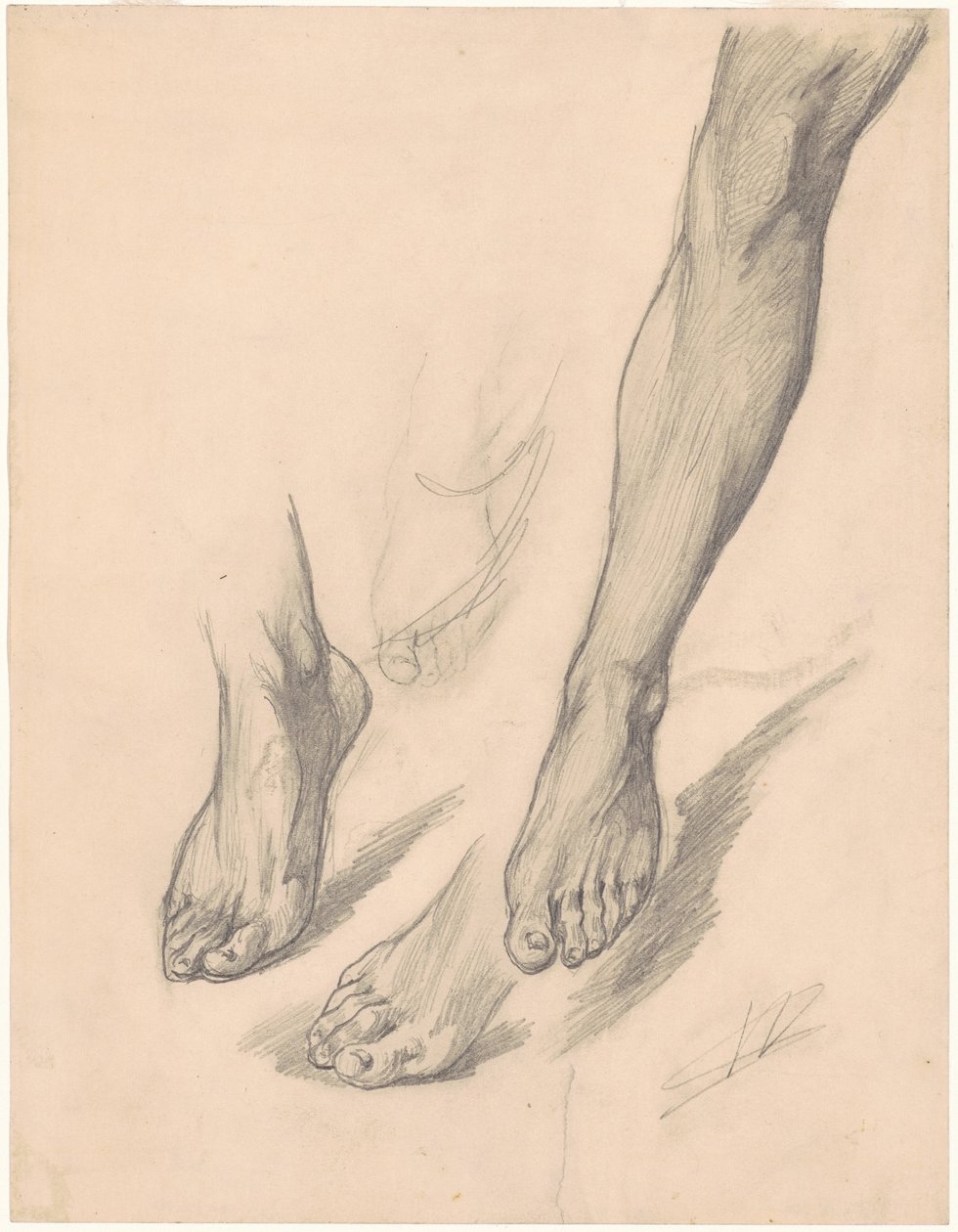 Studie nohou od Walter Shirlaw