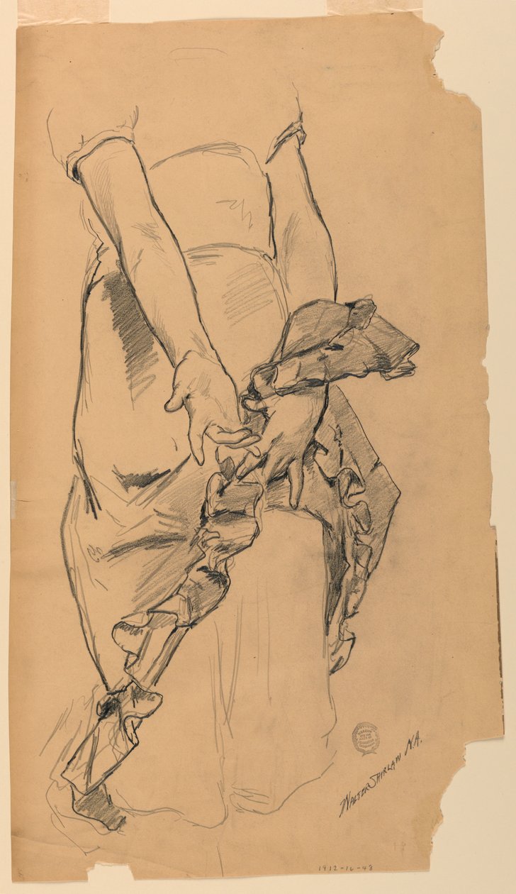 Studie ženy od Walter Shirlaw
