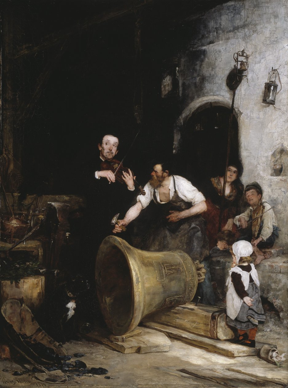 Tónování zvonu, 1874 od Walter Shirlaw