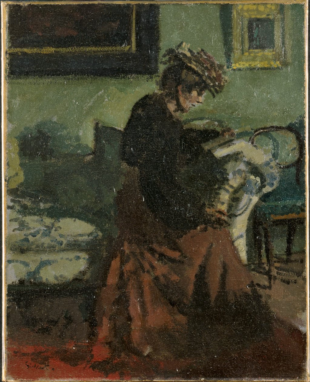 Velikonoční pondělí - Hélène Daurmont od Walter Sickert