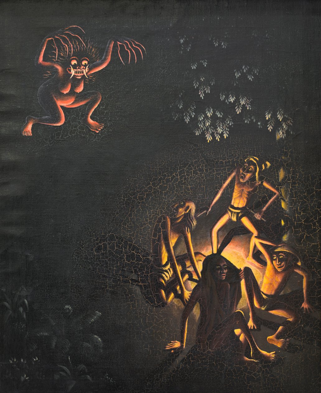 Calonarang, kolem roku 1930 (olej na plátně) od Walter Spies