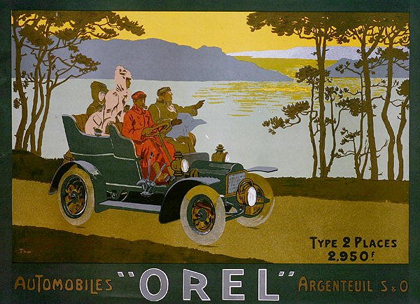 Reklama na motorové vozy Orel (barva lito) od Walter Thor