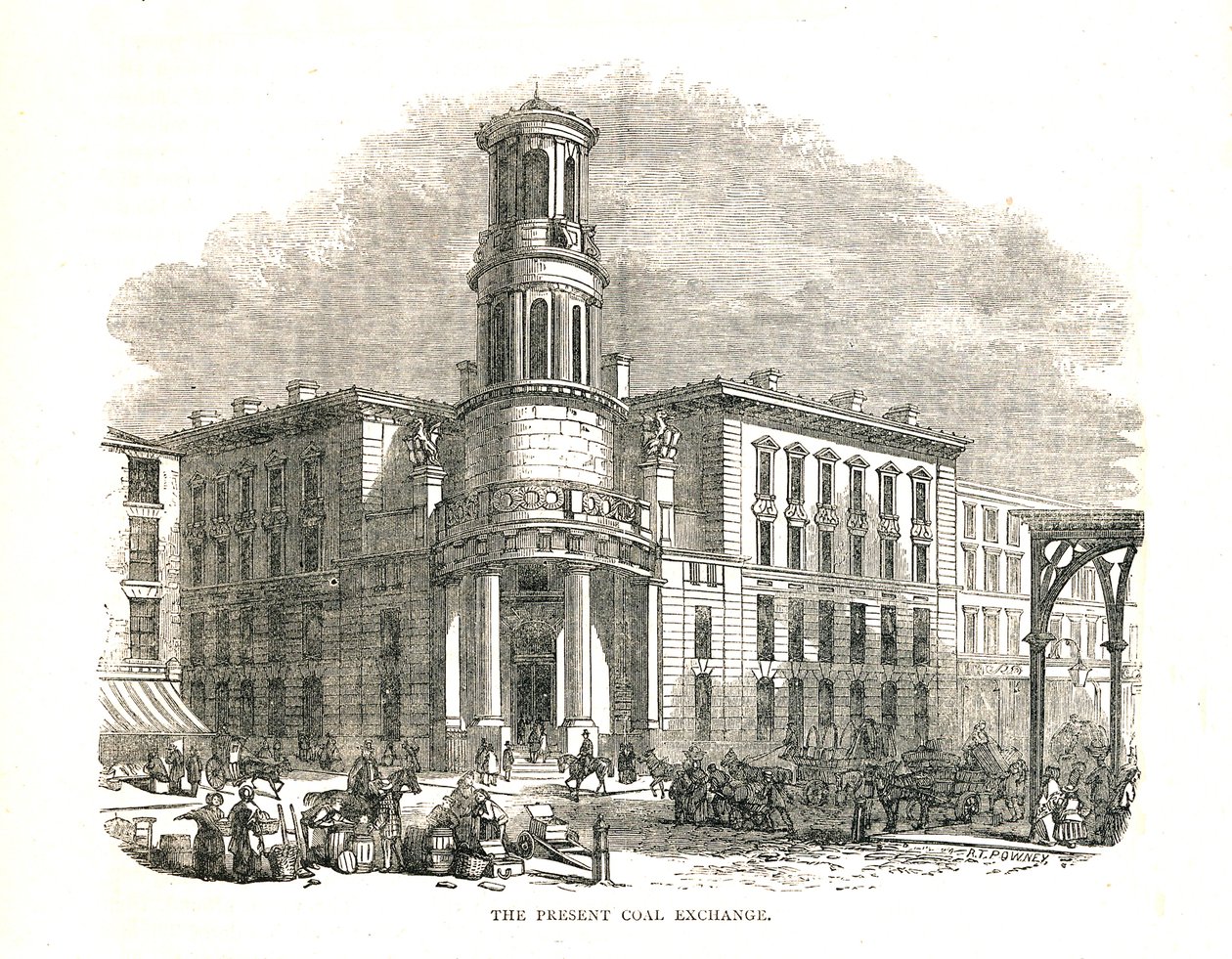 The Present Coal Exchange, otevřena princem Albertem v roce 1849, Thames Street, 1878 od Walter Thornbury