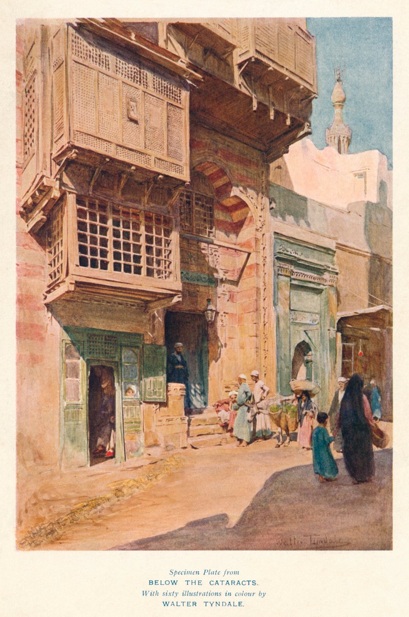 Pouliční scéna, Egypt, c1907. od Walter Tyndale