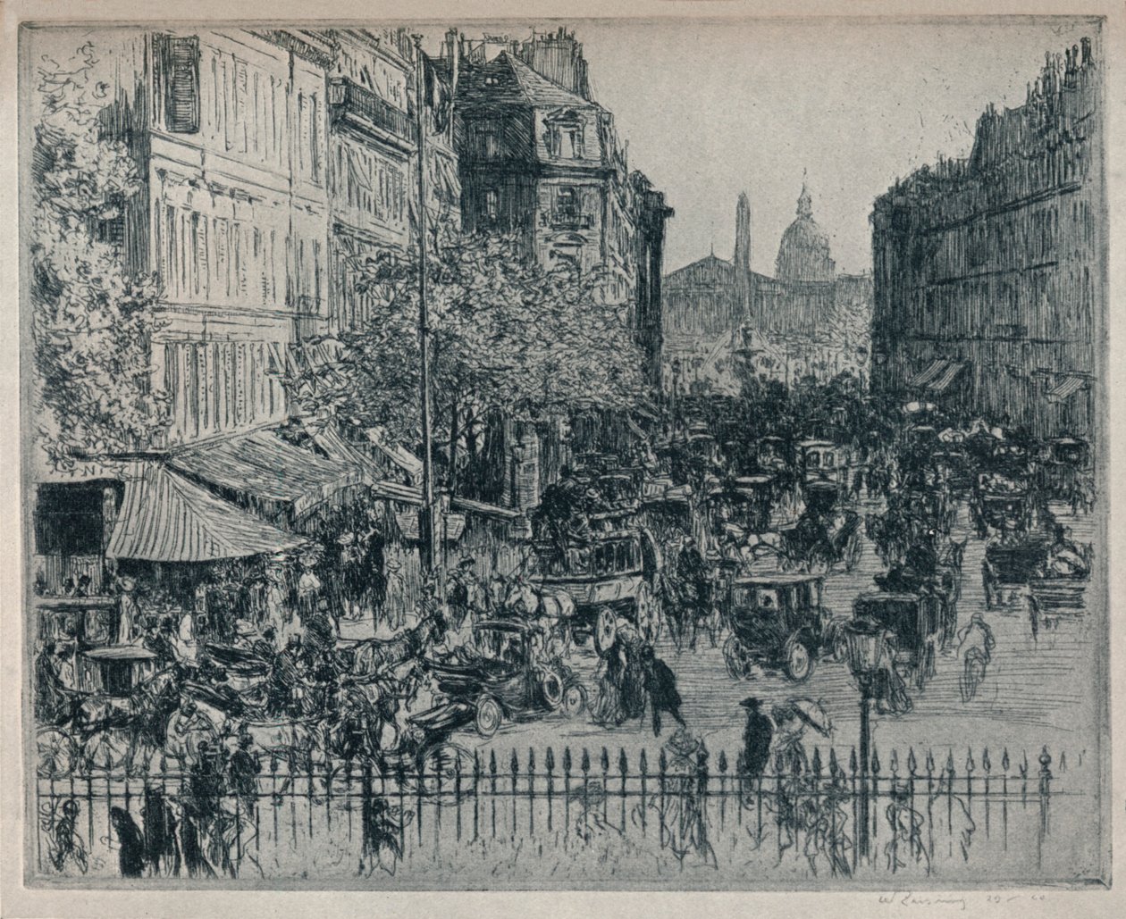 Rue Royale, Paříž, c1913 od Walter Zeising
