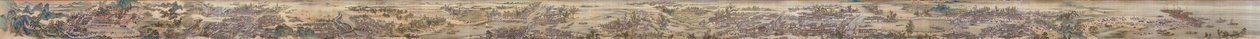 Wang Hui a další. Císař Kangxi Touring the South. 9. handcroll sady. 1691-98. od Wang Hui