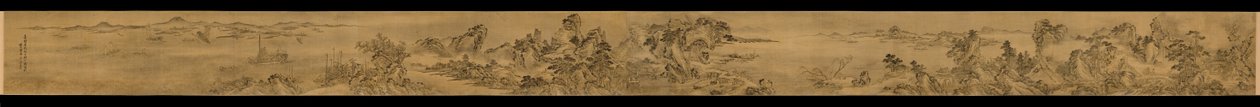 Pohled z pavilonu Keyin na hoře Paradise (Baojie), 1562 od Wang Wen