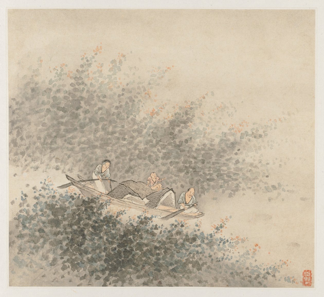 Album Landscapes: Leaf 6, 1677. od Wang Gai