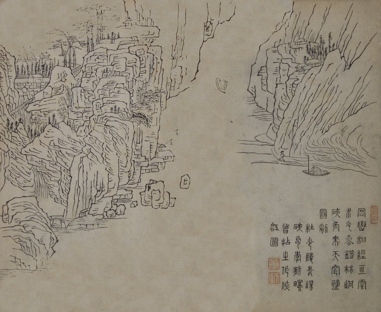 List z Manuálu malování Jieziyuan huazhuan..., pravděpodobně z roku 1878. od Wang Gai