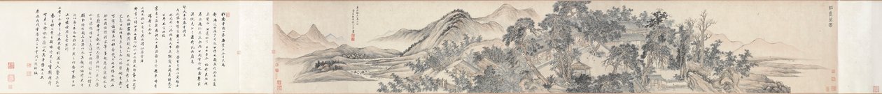 Hall of Lofty Pines, 1703. od Wang Hui