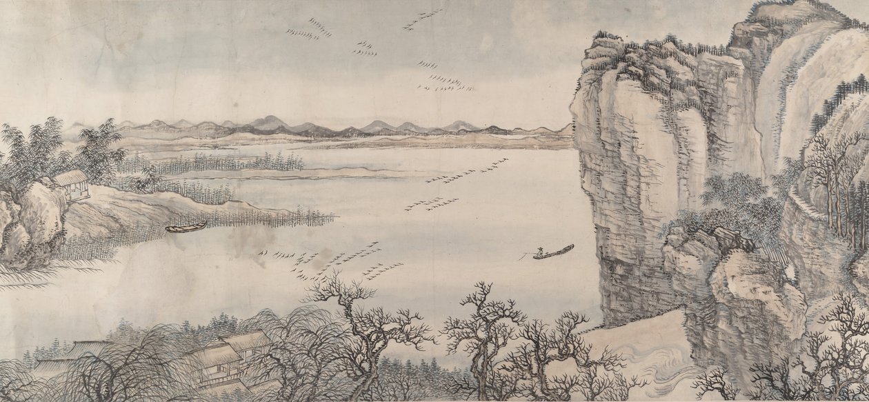 Krajina ve stylu Juran a Yan Wengui z roku 1713. od Wang Hui