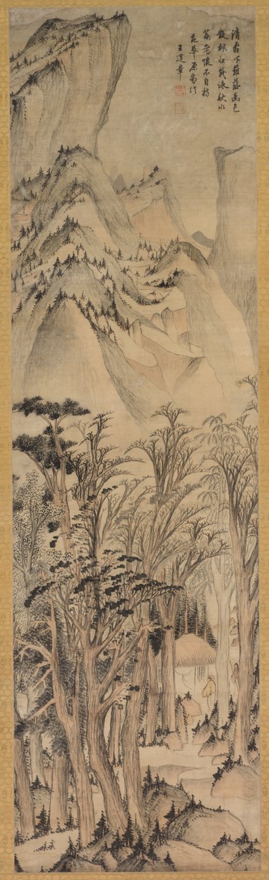 Solitary Colours of the Autumn Woods, první polovina 1600. od Wang Jianzhang