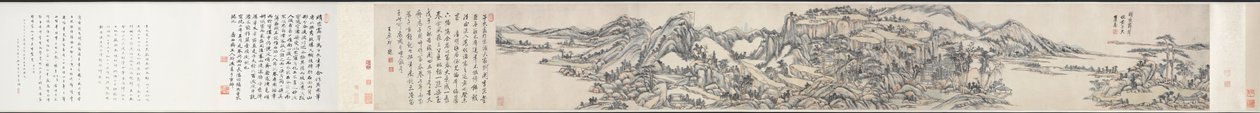 Zelené vrcholy pod jasnou oblohou: Po Huang Gongwang od Wang Yuanqi