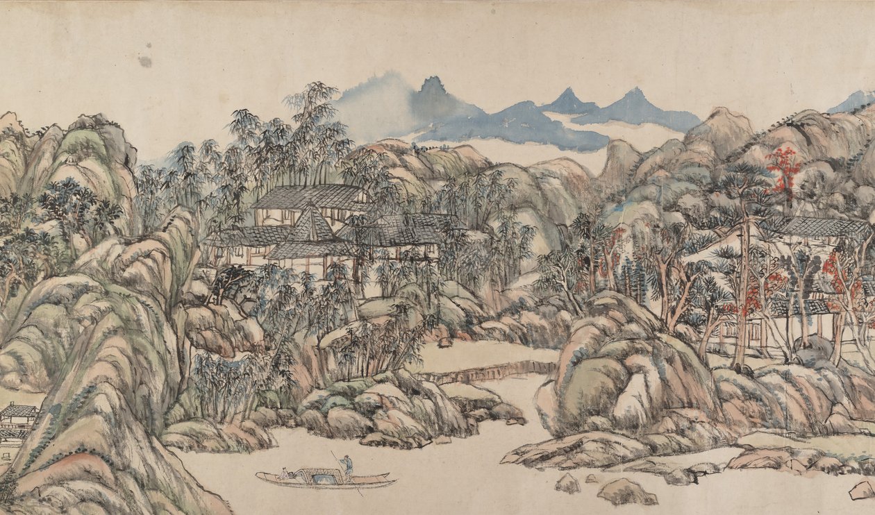 Vila Wangchuan z roku 1711. od Wang Yuanqi