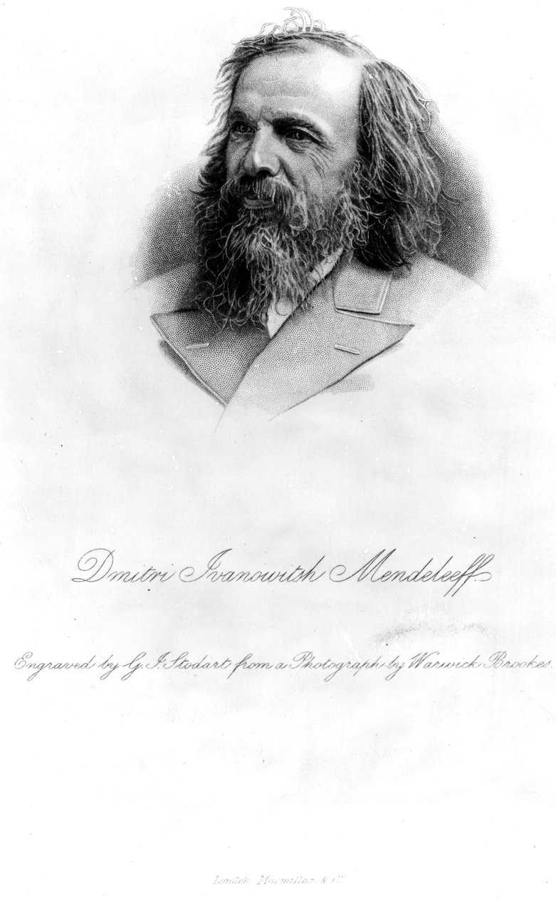 Dmitrije Mendělejeva, ryl George J. Stodart od Warwick Brookes