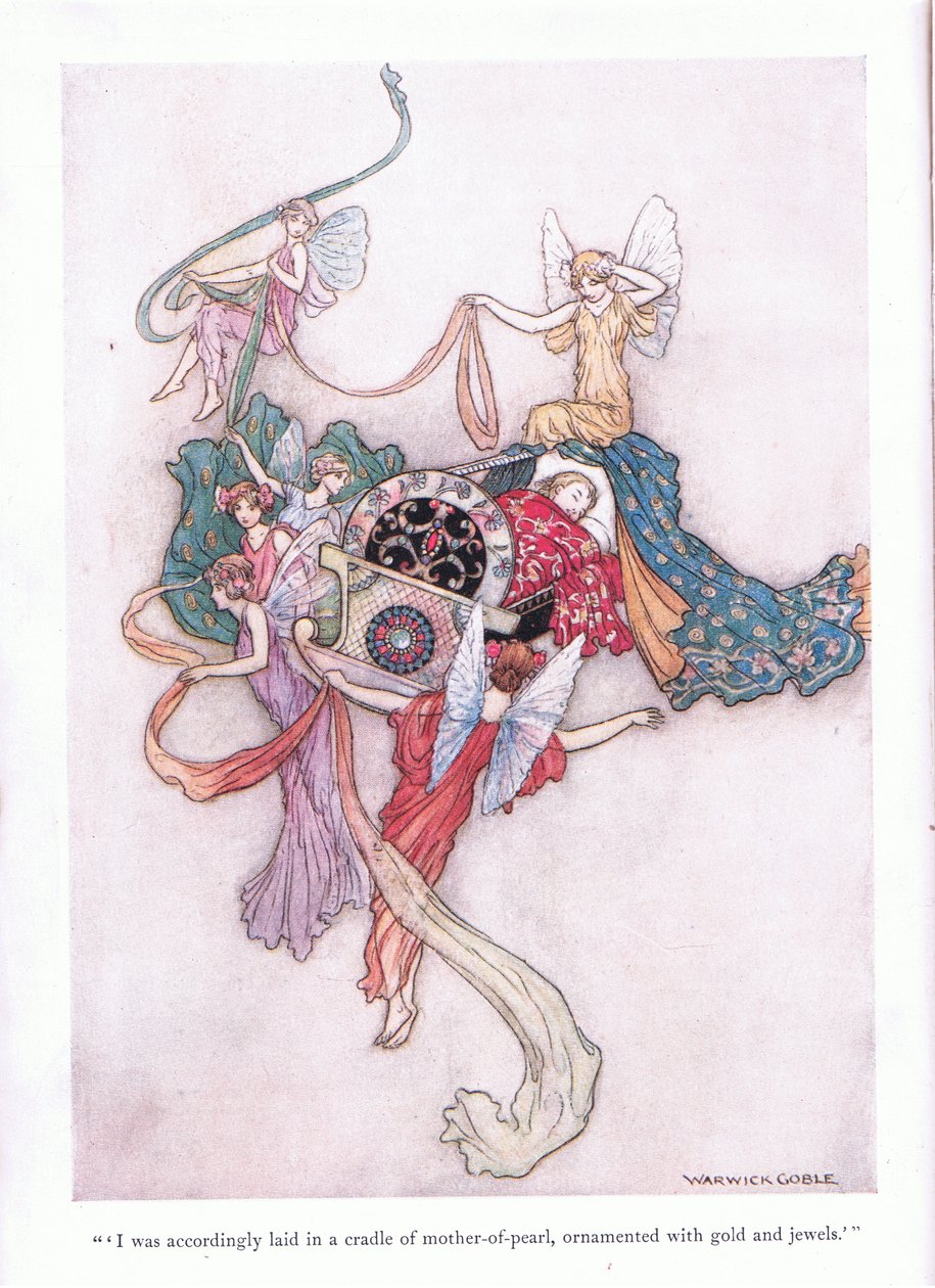 Proto jsem byl uložen do kolébky z perleti, zdobené zlatem a drahokamy. od Warwick Goble