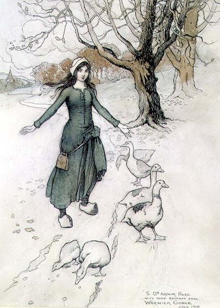 Malá husa-dívka od Warwick Goble