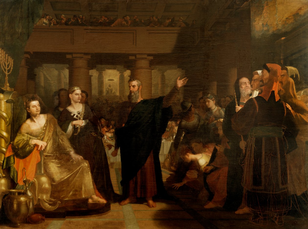Belšazarův svátek, 1817-43 od Washington Allston